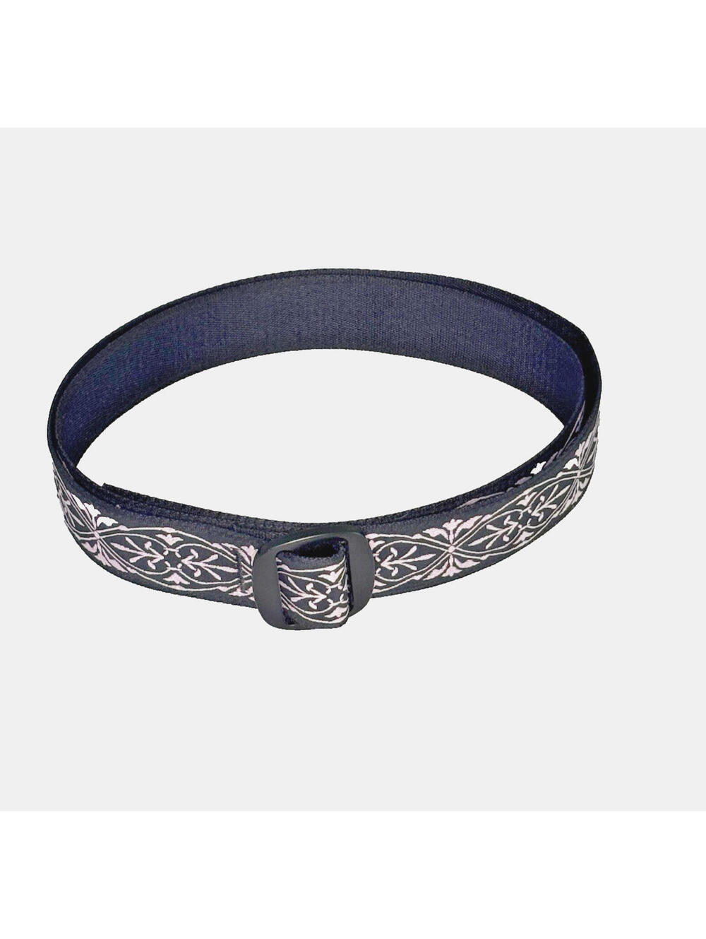 Bison Designs Ribbon Over Webbing Belt Light Purple/Black Sz Large 42" EUC